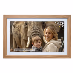 Denver PFF-2162LW digital photo frame Light brown 54.6 cm (21.5") Touchscreen Wi-Fi
