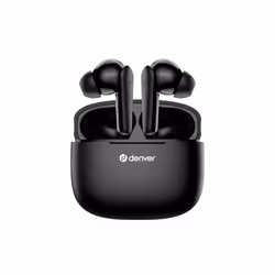 Denver TWE-48B, True Wireless Stereo (TWS), 20 - 20000 Hz, Calls/Music, Headset, Black