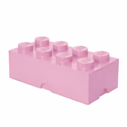 Room Copenhagen LEGO Storage Brick 8, Storage box, Rose, Monochromatic, Rectangular, Polypropylene (PP), 500 mm