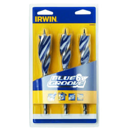 Irwin 6x Blue Groove Wood Drill Bit Set of 3 IRW10506627