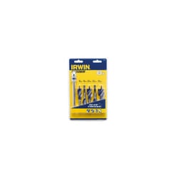 Irwin 1922007 6X Blue Groove Stubby Wood Bit Set 5Pc