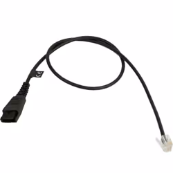 Jabra LINK STRAIGHT MOD, 0.5 m, QD, RJ45, Black, Male, Male