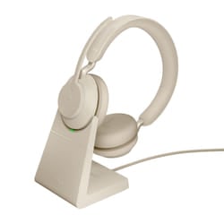 Jabra Evolve2 65 USB-C Beige MS Chrg stand Stereo