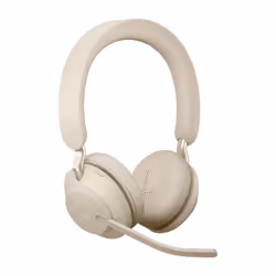 Jabra Evolve2 65 USB-A Beige UC Chrg stand Stereo
