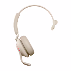 Jabra Evolve2 65 USB-A Beige MS Mono, Wireless, Office/Call center, 20 - 20000 Hz, 99.2 g, Headset, Beige