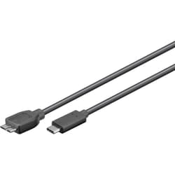 Microconnect USB3.1CAMIB3.06 USB cable USB 3.2 Gen 2 (3.1 Gen 2) 0.6 m USB C Micro-USB B Black