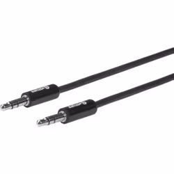eSTUFF ES608001, 3.5mm, Male, 3.5mm, Male, 0.5 m, Black