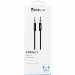 eSTUFF ES608001 audio cable 0.5 m 3.5mm Black