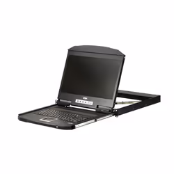 The CL3700 USB HDMI LCD Console is a short depth single rail LCD KVM console featuring an 18.5" LED-backlit widescreen L ...