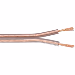 Microconnect AUDSPEAKER7-50, Male, Male, Copper-Clad Aluminium (CCA), 50 m, Transparent