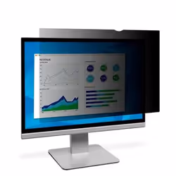 3M Privacy Filter for 23.6in Monitor, 16:9, PF236W9B, 59.9 cm (23.6"), 16:9, Monitor, Frameless display privacy filter, Gloss ...