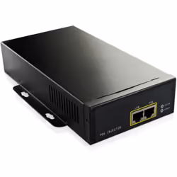 Microconnect POEINJ-95W-UK, Fast Ethernet, 1000 Mbit/s, IEEE 802.3af, Cat5, Black, 100 m