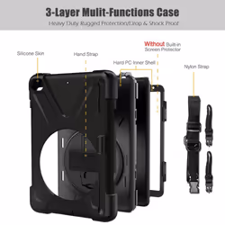 eSTUFF AUSTIN Defender Case for iPad Mini 5/4 - Black - Additional view 4