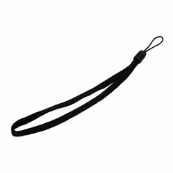 Black wrist lanyard for Captuvo SL22 for iPod touch 5 and Captuvo SL42 for iPhone 5. iPhone 5s. iPhone 6. and iPhone 6 Plus