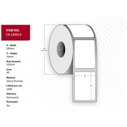 Capture CA-LB3014 printer label White