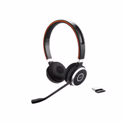 Jabra Evolve 65, Wireless, Office/Call center, 150 - 7000 Hz, 310 g, Headset, Black