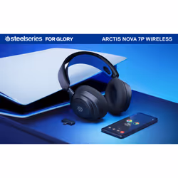 Steelseries Arctis Nova 7P Headset Wired & Wireless Head-band Gaming USB Type-C Bluetooth Black, Blue - Additional view 6