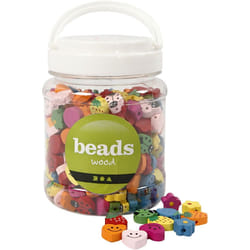 Creativ Company Shaped wooden beads Bead mix Wood Multicolour