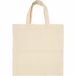 Creativ Company 49925, Tote bag, Beige, Cotton, Monochromatic, 275 mm, 300 mm