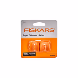 Spare Blades for Personal Paper Trimmers 2 Pieces For Straight Cuts High Profile TripleTrack Titanium Orange 1004677