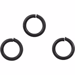 Creativ Company 60591, Jump ring, Black, 50 pc(s), 7 mm, 1 mm