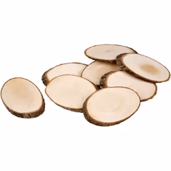 Creativ Company Wooden Discs, Children's craft kit, Wood, Wood, 12 pc(s)