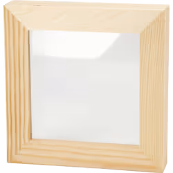 Creativ Company 575610, Square, Wood, Wood, Monochromatic, 123 x 123 mm, 25 mm