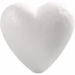 Creativ Company Heart, Children's craft kit, Polystyrene, White