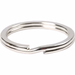 Creativ Company 526040, Keychain, Silver, Round, 2.8 cm, 4 pc(s)