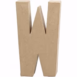 Creativ Company 26622, Decorative letter, Paper pulp, Natural, 114 mm, 25 mm, 203 mm