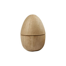 Decoration Egg Papier-MÃ¢chÃ© 12 Cm Brown Each