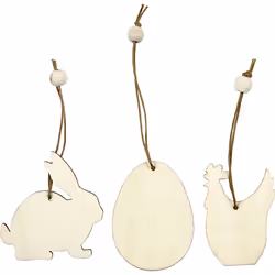 Creativ Company 56732, Wood, Wood, Easter, 9 pc(s), 9 pc(s), 30 mm
