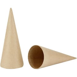 Creativ Company 265061 Christmas ornament Christmas cone ornament Paper Natural 5 pc(s)