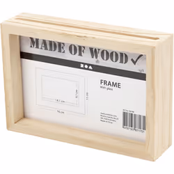 Creativ Company 56748 picture frame Single picture frame Transparent, Wood