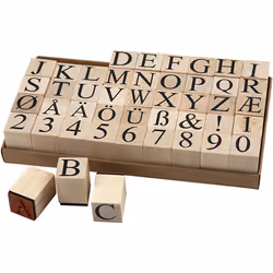 Creativ Company 28567, Wood, Wood, 45 pc(s), Box, 1.5 cm, 20 mm