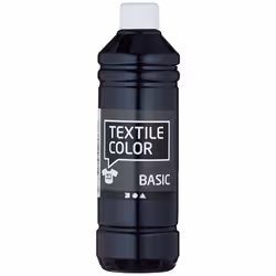 Art Manufacture Design 100263 Art Production Design Textile Color, 500ml Volume, Black