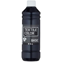 Art Manufacture Design 100263 Art Production Design Textile Color, 500ml Volume, Black