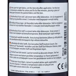Art Manufacture Design 100263 Art Production Design Textile Color, 500ml Volume, Black
