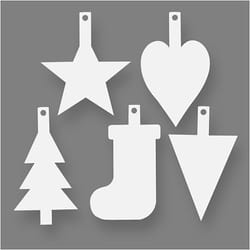 Creativ Company 238810 Christmas ornament Christmas tree ornament White 15 pc(s)