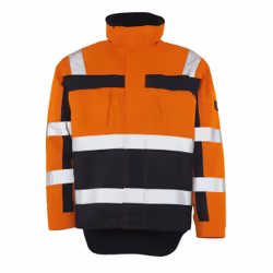 MASCOT 07223-880-141, Jacket, Man, Navy, Orange, L, Polyester, 240 g/m²