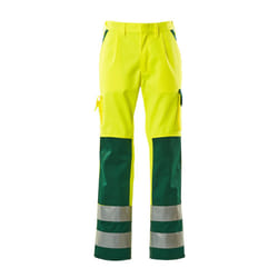 MASCOT 07179-470-1703 Pants Green, Yellow