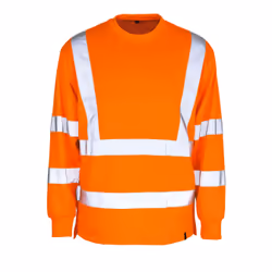 MASCOT 50106-854-14, Shirt, Man, Orange, S, Cotton, Polyester, 245 g/m²