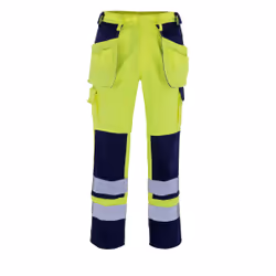 MASCOT 09131-470-171, Pants, Any gender, Yellow, Navy, Cotton, Polyester, 310 g/m², 35%
