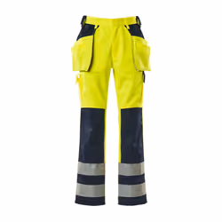 MASCOT 09131-470-171-90C49, Pants, Any gender, 90C49, 171 - Hi-Vis Yellow/Navy, 850 mm, 90 cm