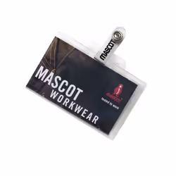 MASCOT 50413-990-A56, Badge holder, Landscape, Polypropylene (PP), Transparent, 55 mm, 90 mm