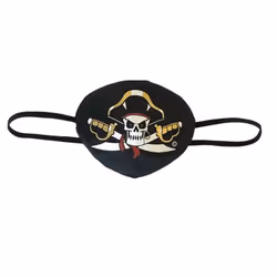 Liontouch Eye Patch, Fancy dress eyepatch, Child, Boy/Girl, 3 yr(s), Black, Gold, White, 60 mm
