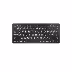 Visionaid VT Keys 2 Large print keyboard; white letters on black keys;