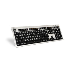 Logickeyboard LKB-LPRNTWB-CWMU-UK keyboard Office USB QWERTY UK Englis