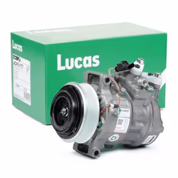 AC Compressor; LUCAS; PAG 46 YF R134a, R1234yf with gaskets/seals; for MERCEDES-BENZ; 0008303002, 0008303801, 0008303902, 000 ...