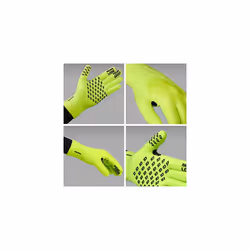 Waterproof Knitted Thermal Cycling Gloves Winter Anti Slip Windproof Full Finger Rain Protection Bicycle Glove